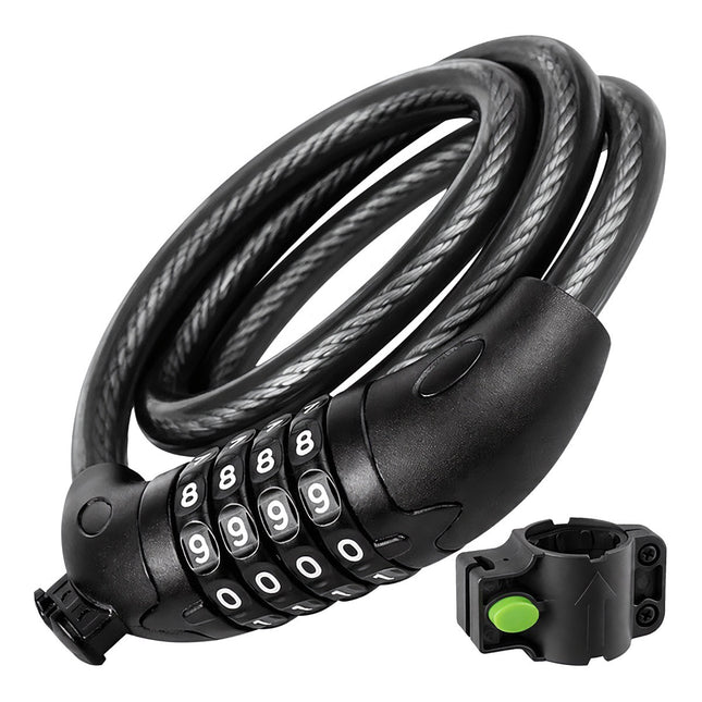Fahrradschloss 120 cm, 13,5 mm Kabel, Zahlenschloss