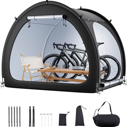 Bike Storage Tent, 4–5 Bikes, Waterproof, Double Door