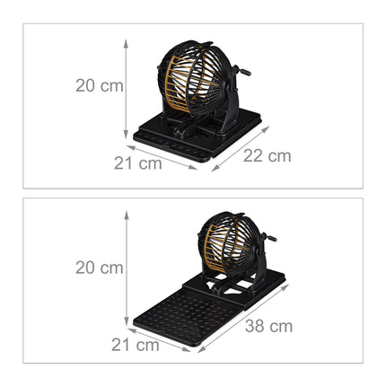 Coffret de jeu de bingo - 90 boules, 72 cartes, divertissement en famille