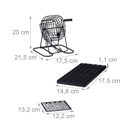 Jeu de bingo avec tambour de loterie