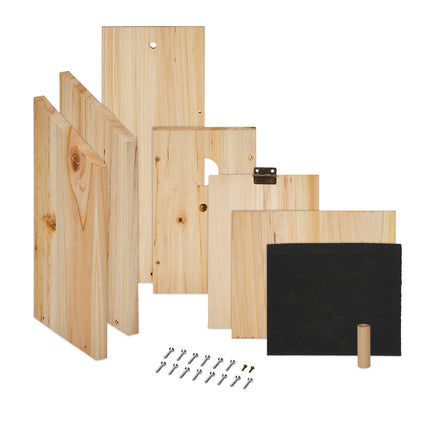 Kit de nichoirs pour moineaux et mésanges, ensemble de 7 pièces