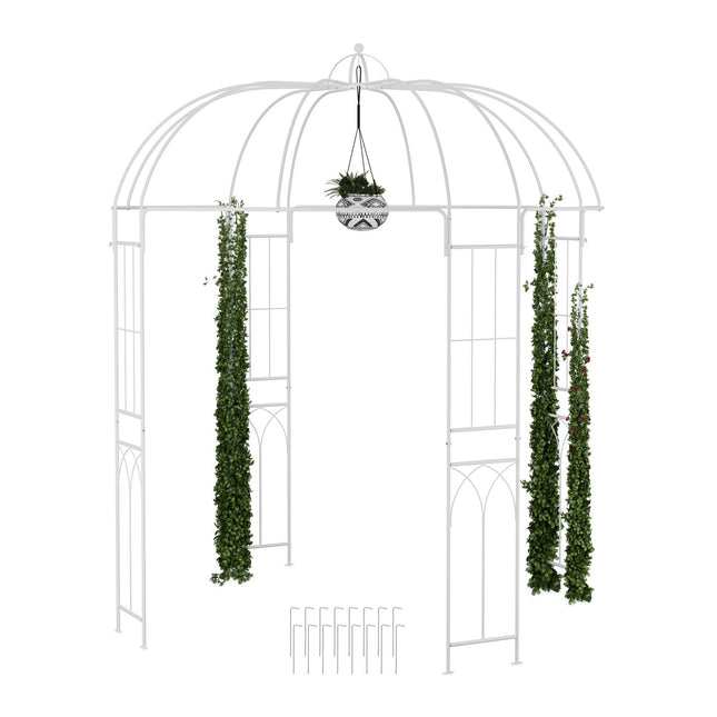 Tonnelle de jardin en métal en forme de cage à oiseaux - Gazebo romantique