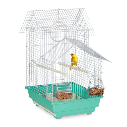 Cage à oiseaux à toit pointu