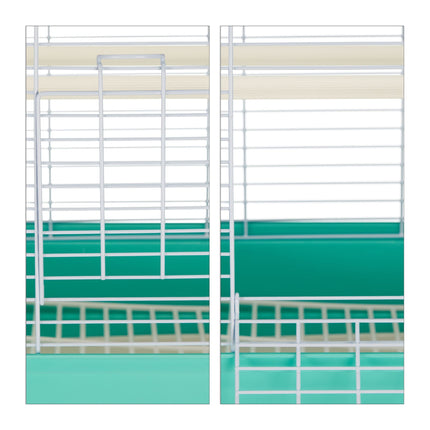 Cage à oiseaux à toit pointu