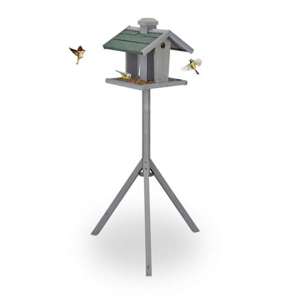 Table à oiseaux sur poteau