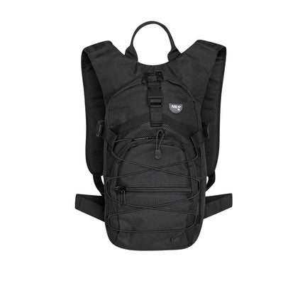 Schwarzer Rucksack, strapazierfähig, geräumig, reisefreundlich
