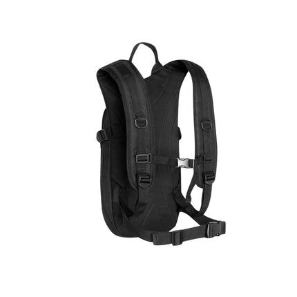 Schwarzer Rucksack, strapazierfähig, geräumig, reisefreundlich