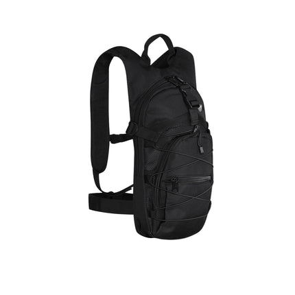 Schwarzer Rucksack, strapazierfähig, geräumig, reisefreundlich