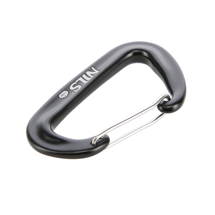 Mousqueton noir 12 kN, léger et durable