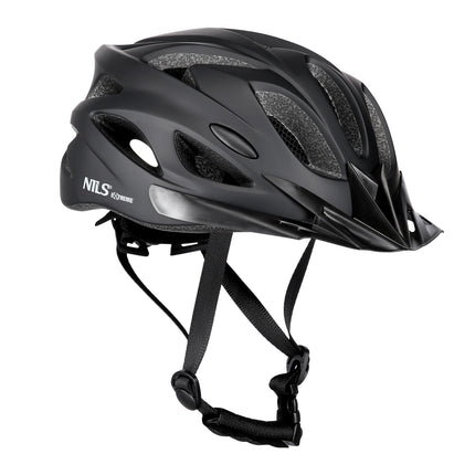 Schwarzer Fahrradhelm, Größe L (55-61 cm)