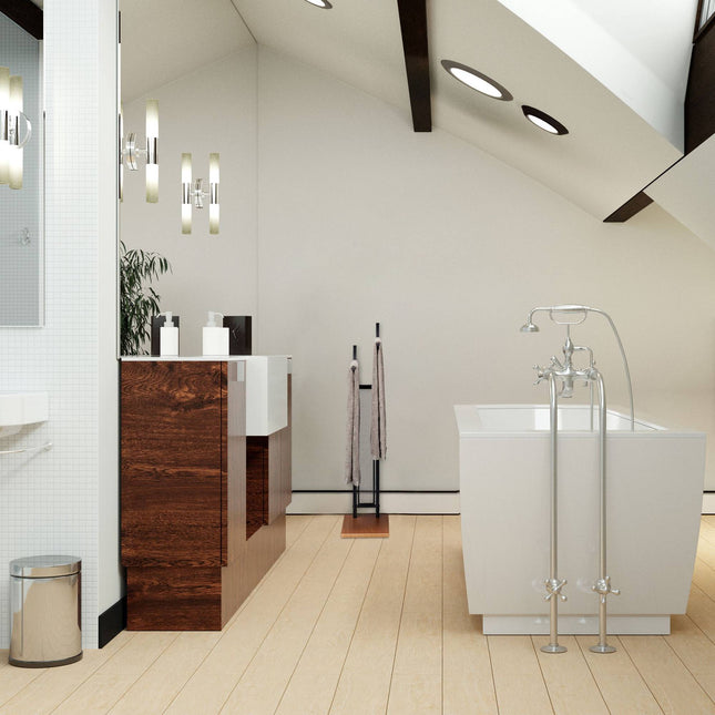 Porte-serviettes double rail noir