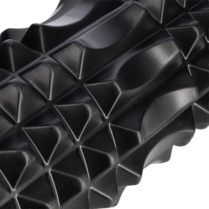 Schwarze Faszienrolle, hohe Dichte, 140 cm