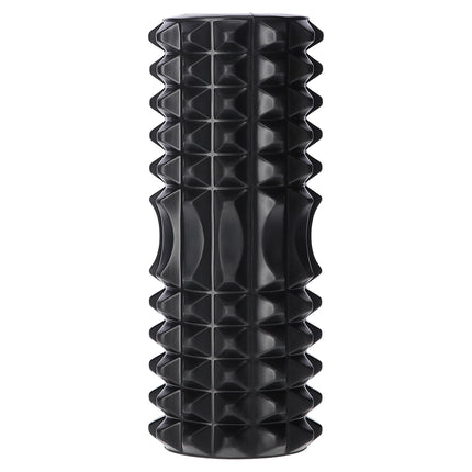 Schwarze Faszienrolle, hohe Dichte, 140 cm
