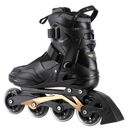 Black-Gold Inline Skates, Size 38
