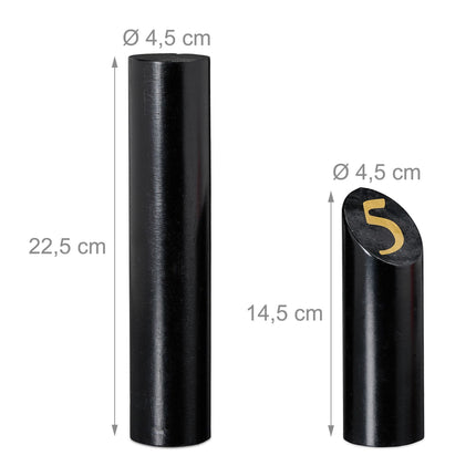 Schwarzes Kubb-Spiel mit Tasche