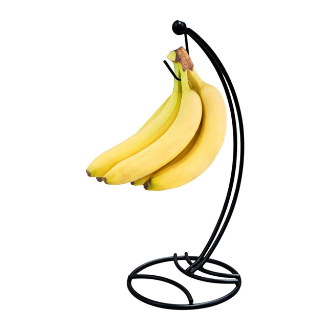 Support à bananes en métal noir - Porte-fruits pour la cuisine