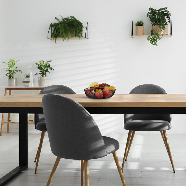 Obstschale aus schwarzem Draht – Groß, rundes Design