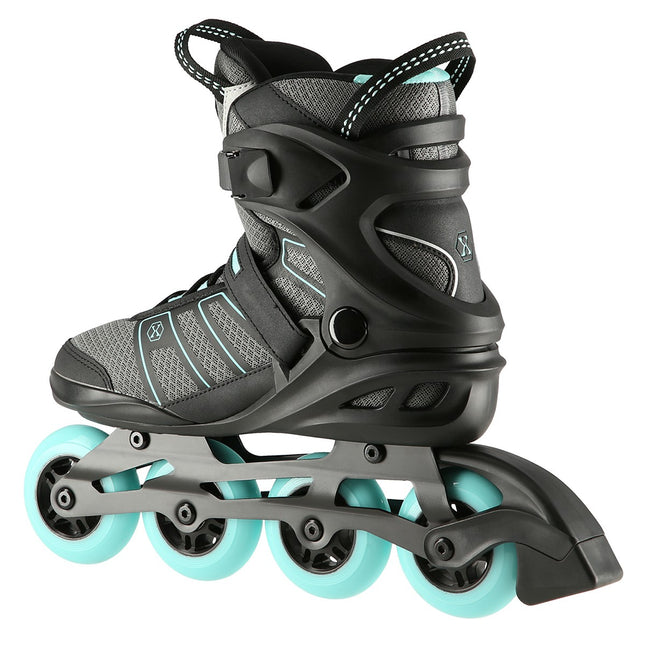 Patins à roues alignées Black-Mint taille 44, réglables