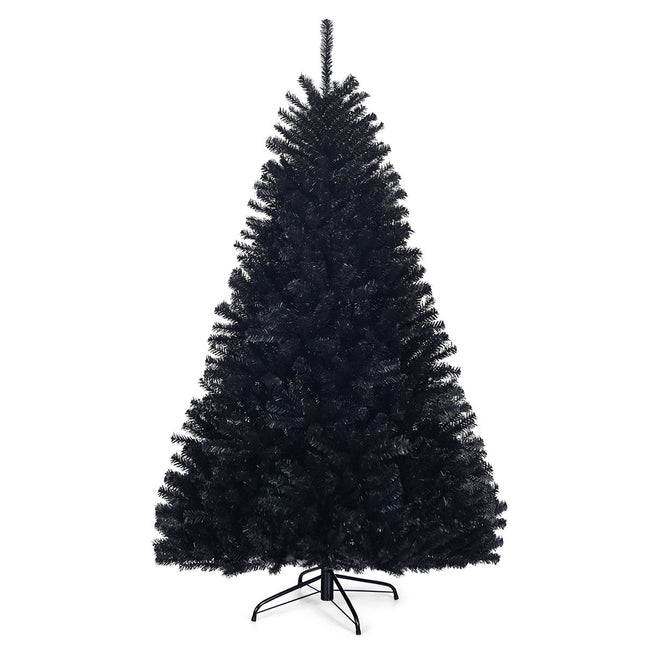 Sapin de Noël Halloween en PVC noir, 180 cm, pliable