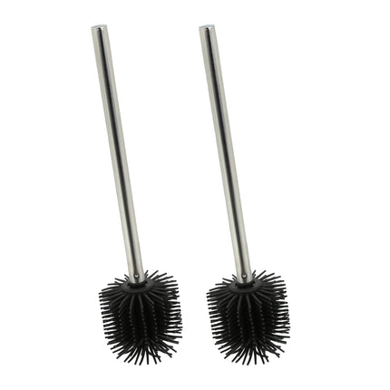 Brosse WC en silicone noir