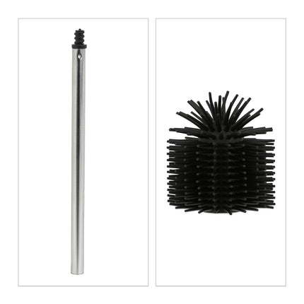Brosse WC en silicone noir