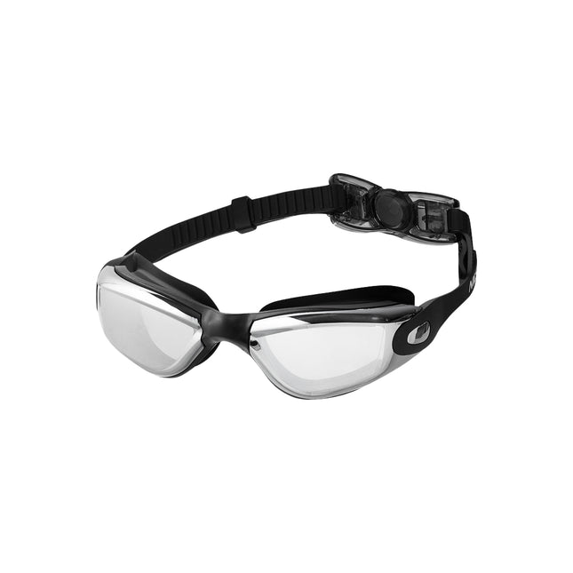 Schwarze Schwimmbrille, Antibeschlag, UV-Schutz