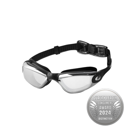 Lunettes de natation noires, antibuée, protection UV