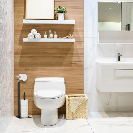 Porte-papier toilette noir