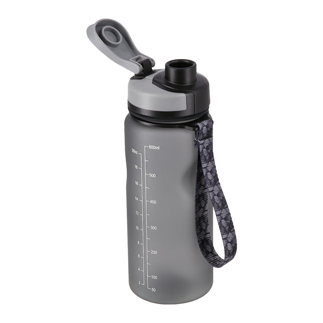 Schwarze Tritan-Trinkflasche, 740 ml Fassungsvermögen
