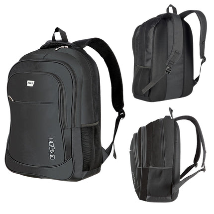 Sac à dos urbain noir, résistant, spacieux, unisexe