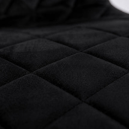 Chaises de salle à manger en velours noir, ensemble de 4 – Sièges rembourrés modernes