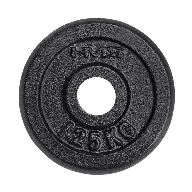 Schwarze Hantelscheibe 1,25 kg – Langlebiges Fitnessgerät