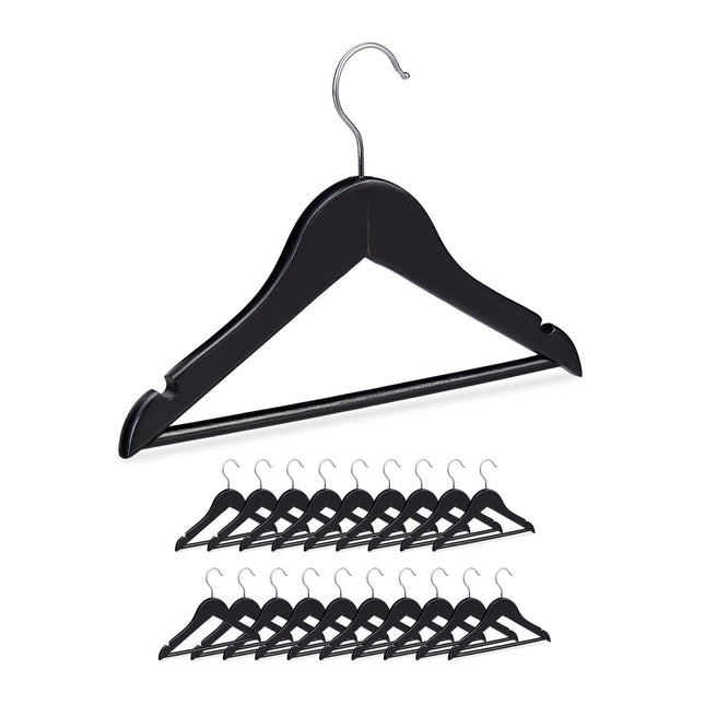 Cintres en bois noir pour enfants