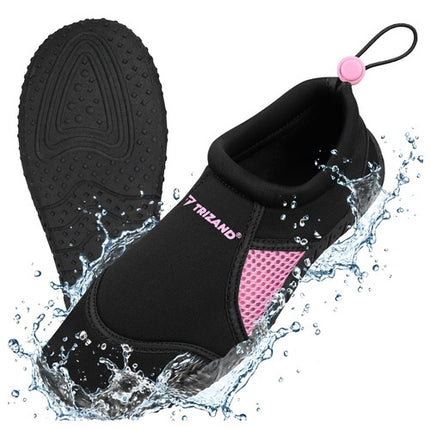 Chaussures d'eau antidérapantes noires et roses, pointure 37
