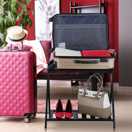 Porte-valises en bambou noir