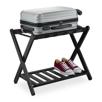 Porte-valises en bambou noir