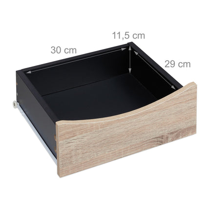 Table de chevet noire