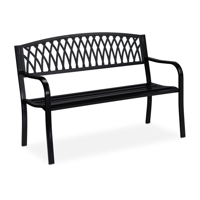 Banc de jardin noir