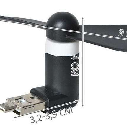Ventilateur micro USB noir