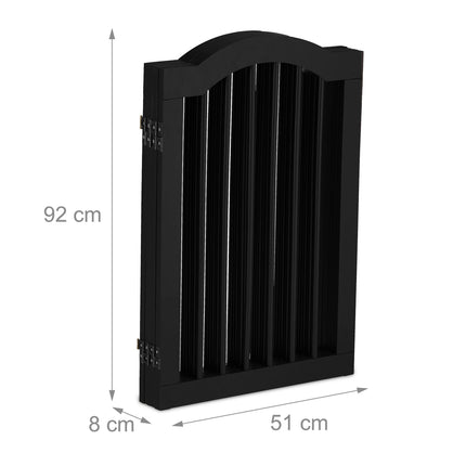 Schwarzes Sicherheitstor 92 cm