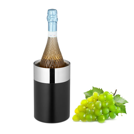 Refroidisseur à vin en acier inoxydable noir
