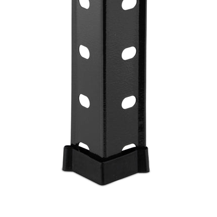 Schwarzes stabiles Regal mit 4 Ebenen