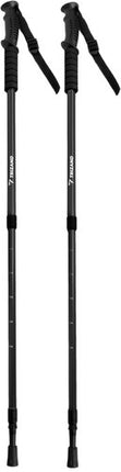 Bâtons de trekking noirs + accessoires - lot de 2