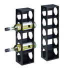 Lot de 2 casiers à vin noirs