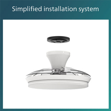 Bliss Deckenventilator mit LED-Beleuchtung Warm-/Kaltweiß 4500 lm