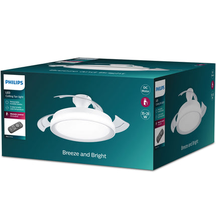 Bliss Deckenventilator mit LED-Beleuchtung Warm-/Kaltweiß 4500 lm