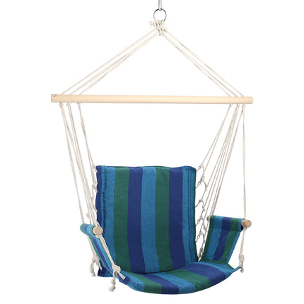 Chaise brésilienne bleue, pliable, légère, pour l'extérieur