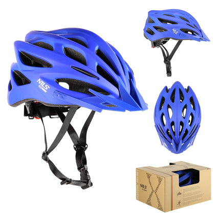 Blauer Fahrradhelm, Größe L (58-61cm)