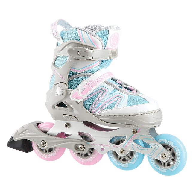 Patins à roues alignées bleu-gris, taille L