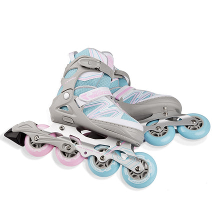 Patins à roues alignées bleu-gris, taille S, roulements ABEC9
